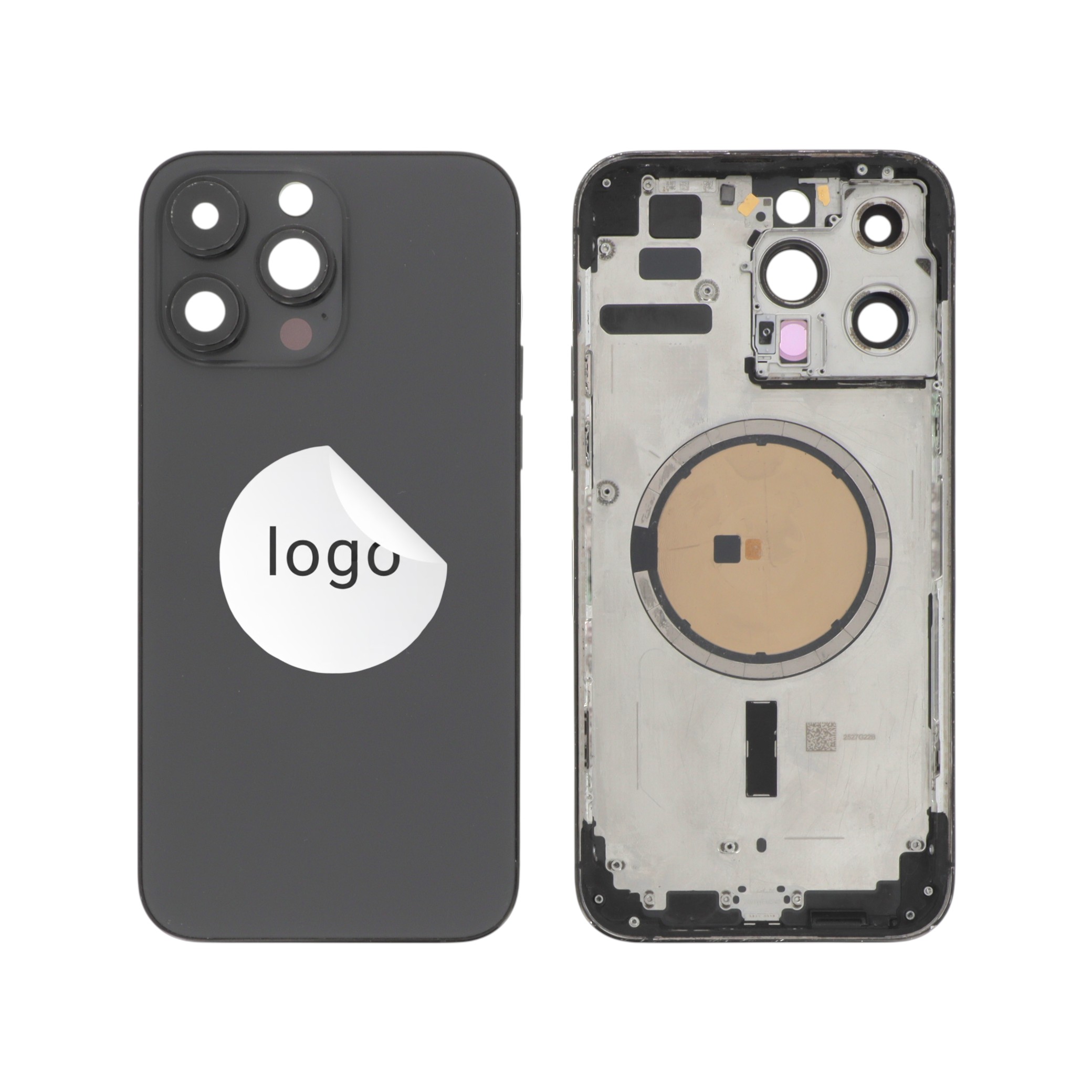 Châssis Complet (Coque Arrière Pré-montée) Noir iPhone 14 Pro Max (Pulled B)