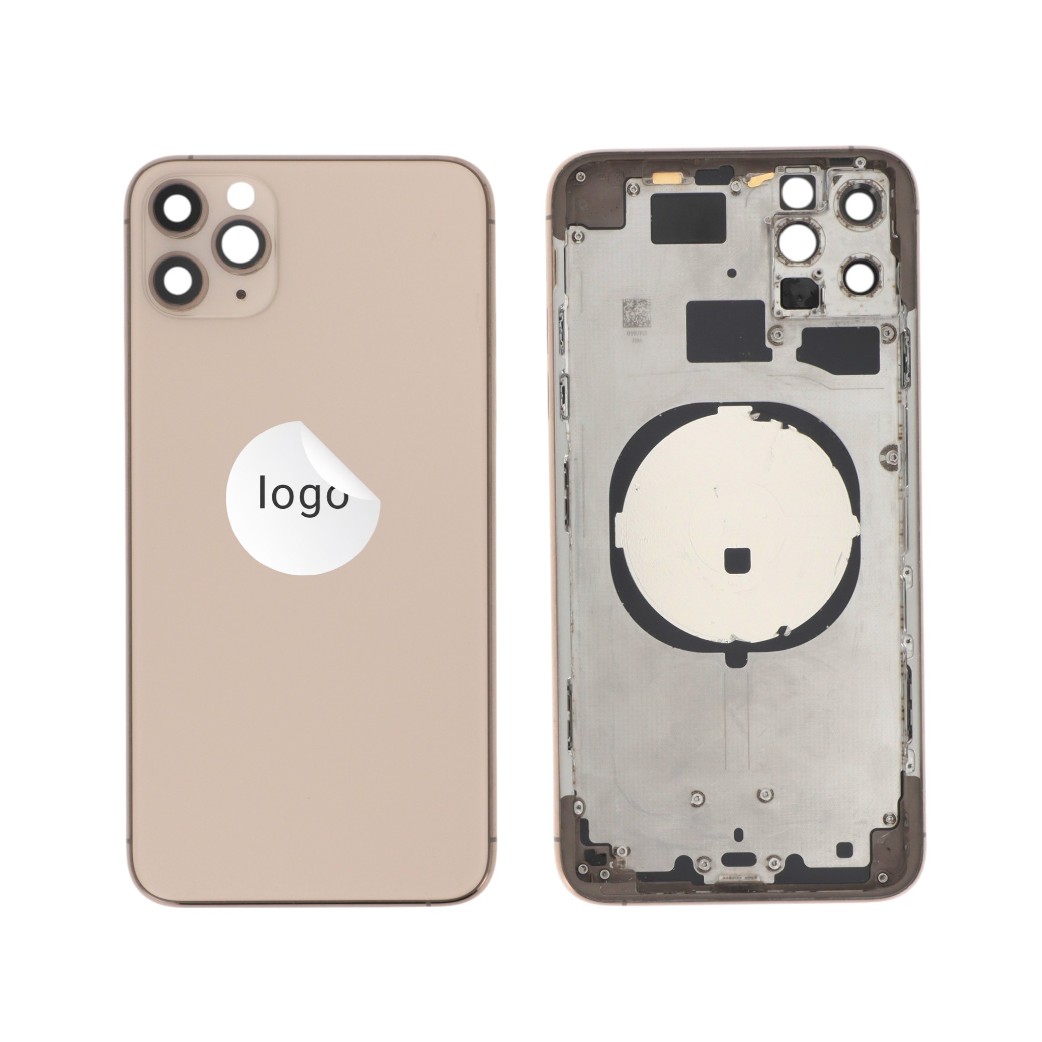 Châssis Complet (Coque Arrière Pré-montée) Or iPhone 11 Pro Max (Pulled C)
