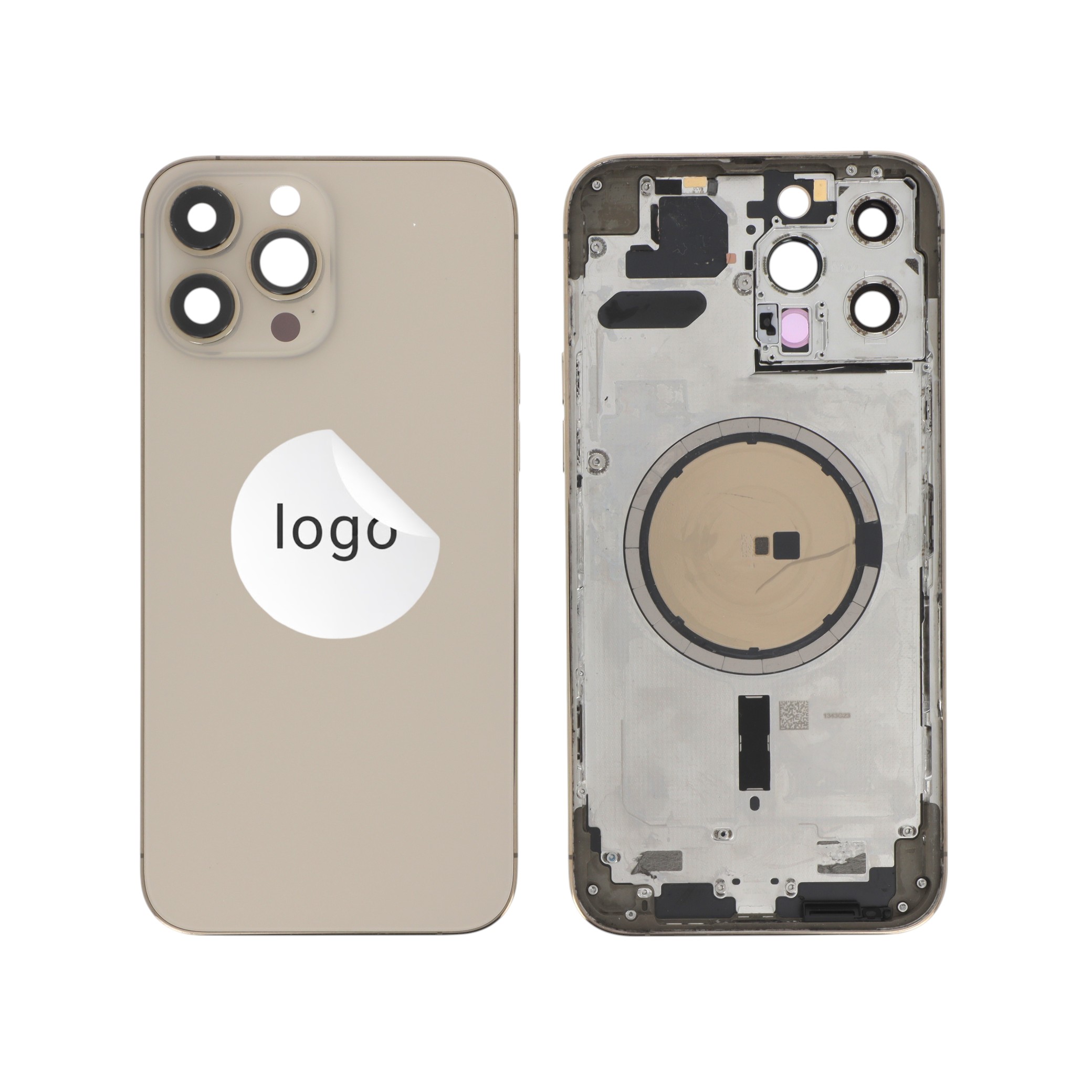 Châssis Complet (Coque Arrière Pré-montée) Or iPhone 13 Pro Max (Pulled B)