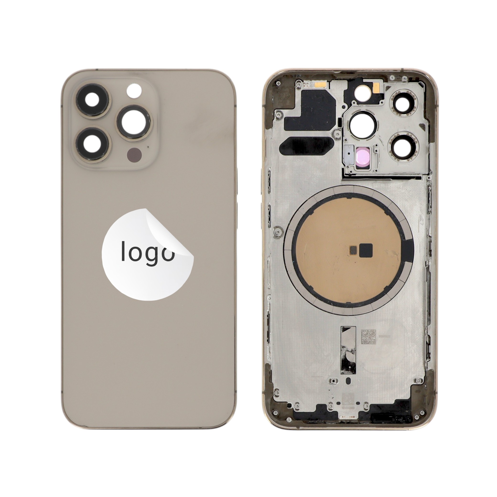 Châssis Complet (Coque Arrière Pré-montée) Or iPhone 13 Pro (Pulled C)