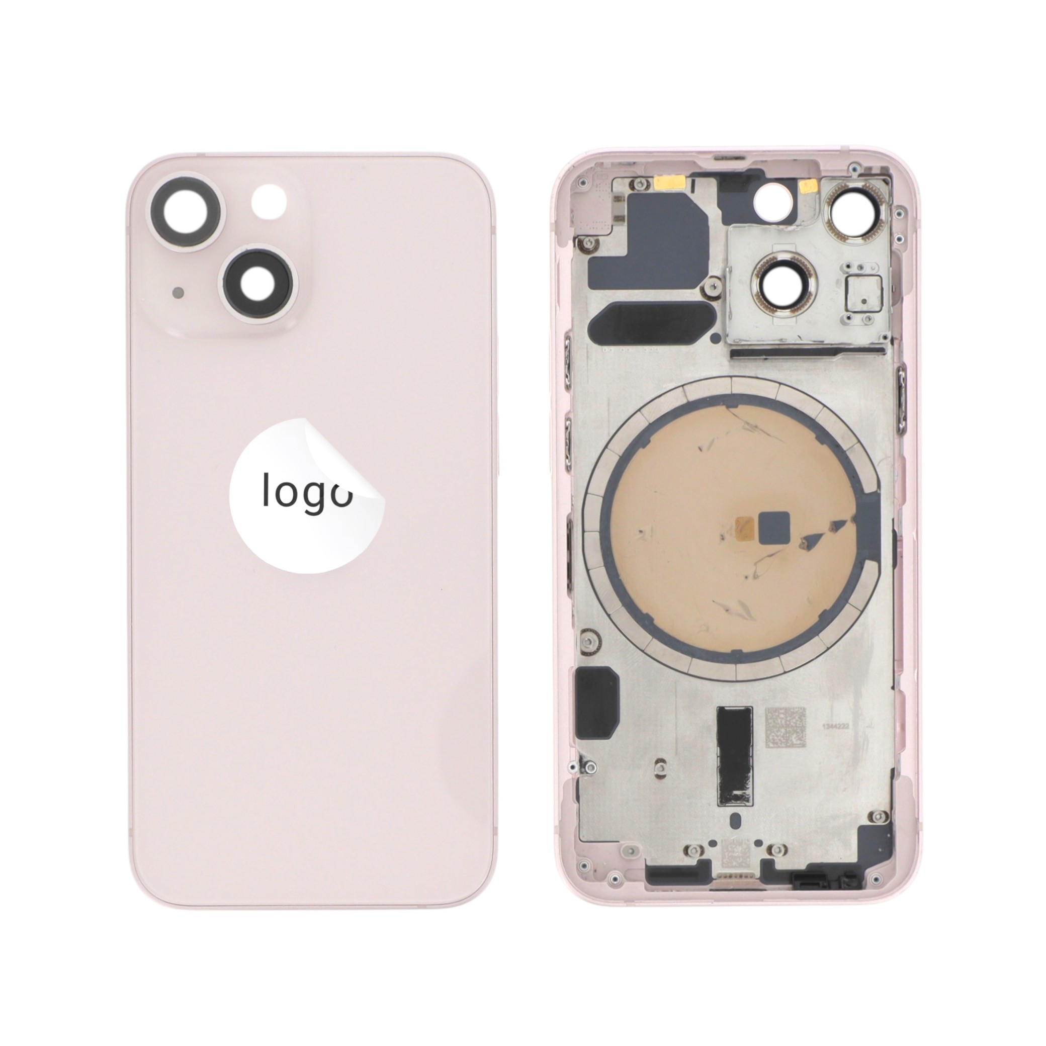 Châssis Complet (Coque Arrière Pré-montée) Rose iPhone 13 Mini (Pulled B)
