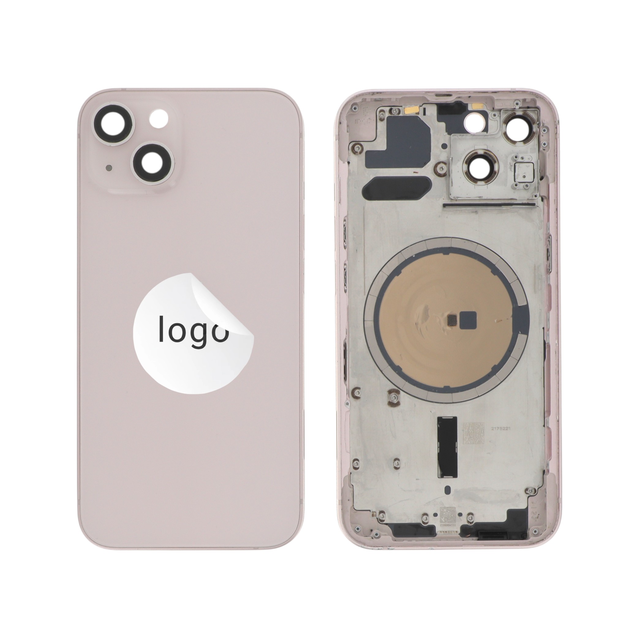 Châssis Complet (Coque Arrière Pré-montée) Rose iPhone 13 (Pulled A)