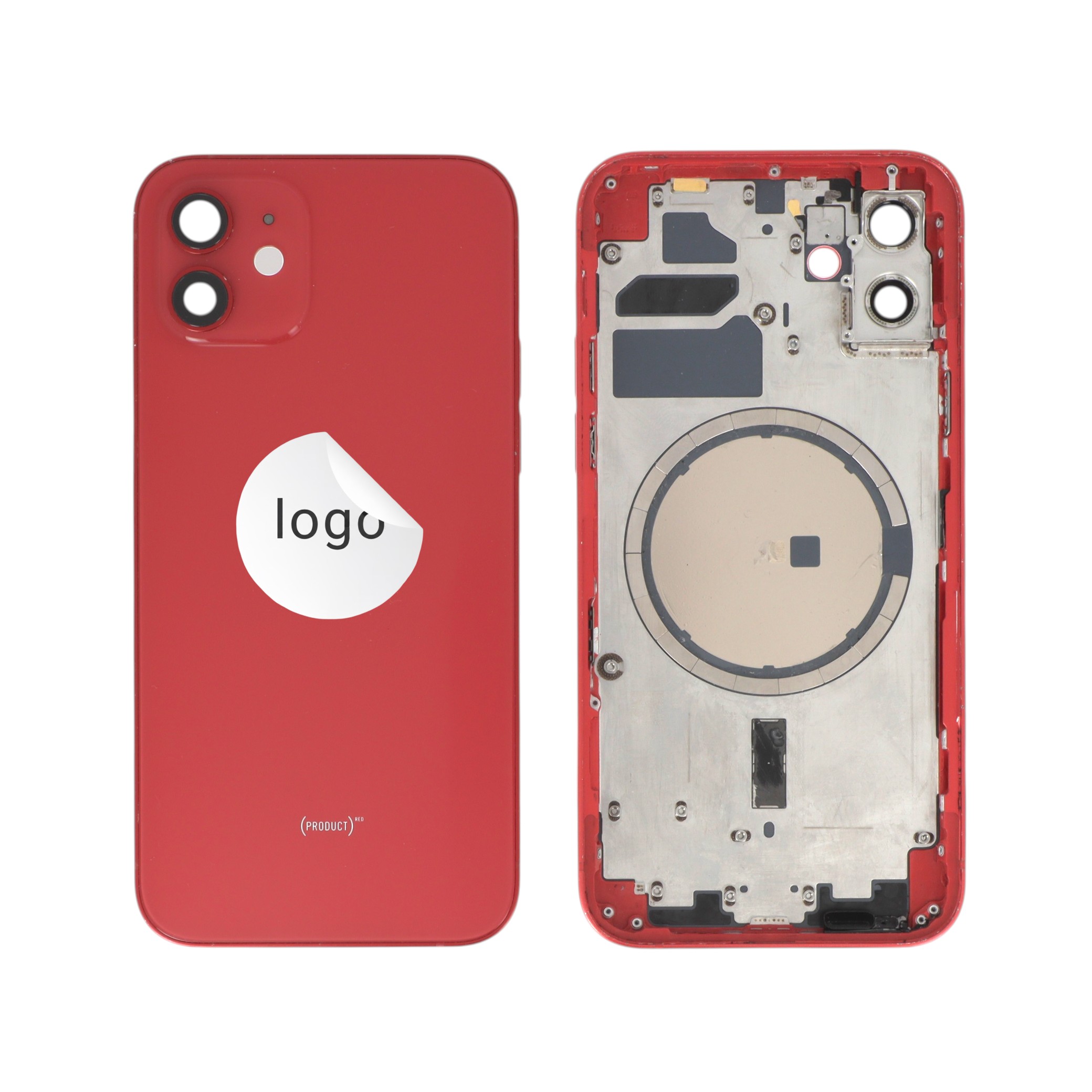 Châssis Complet (Coque Arrière Pré-montée) Rouge iPhone 11 (Pulled A)