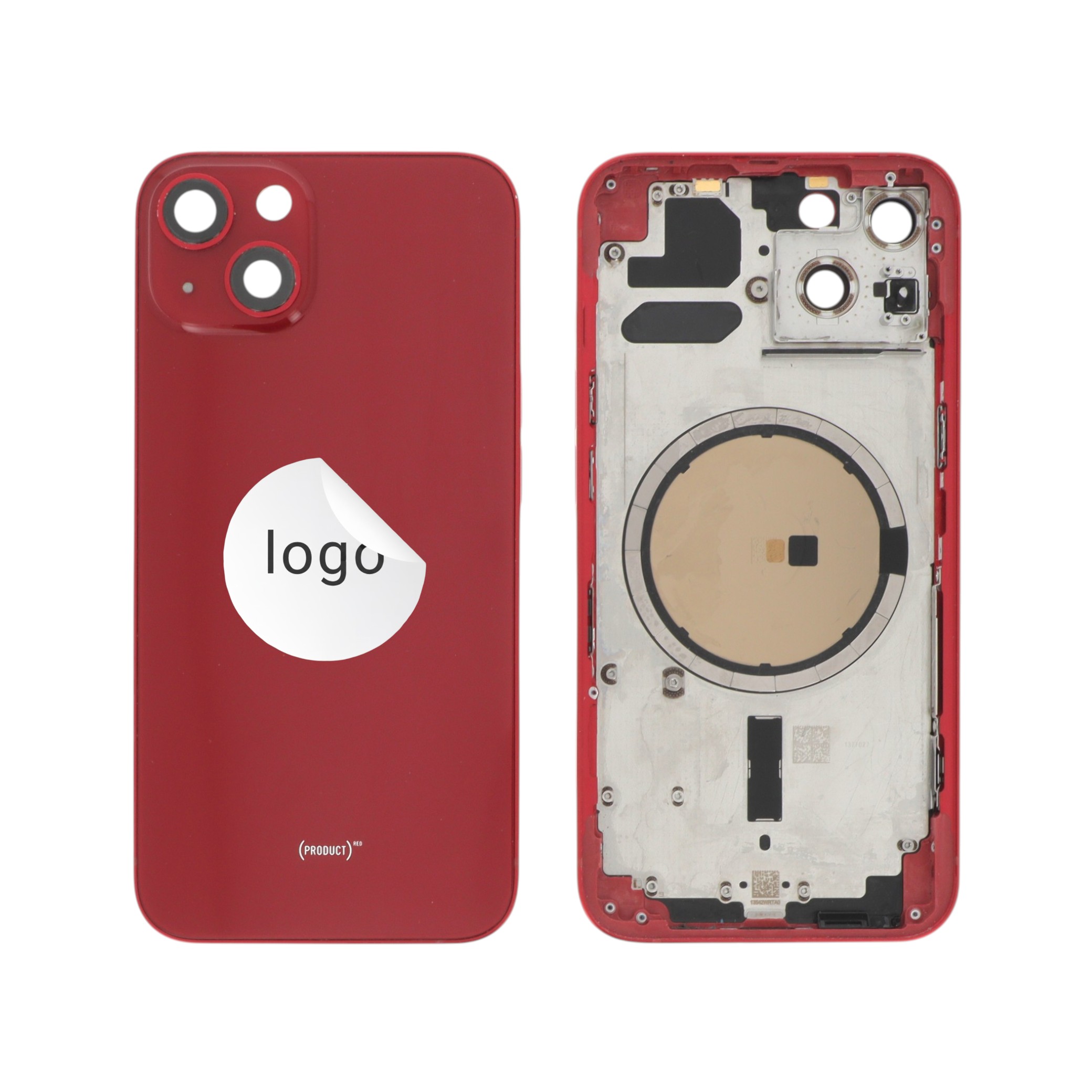 Châssis Complet (Coque Arrière Pré-montée) Rouge iPhone 13 (Pulled A)