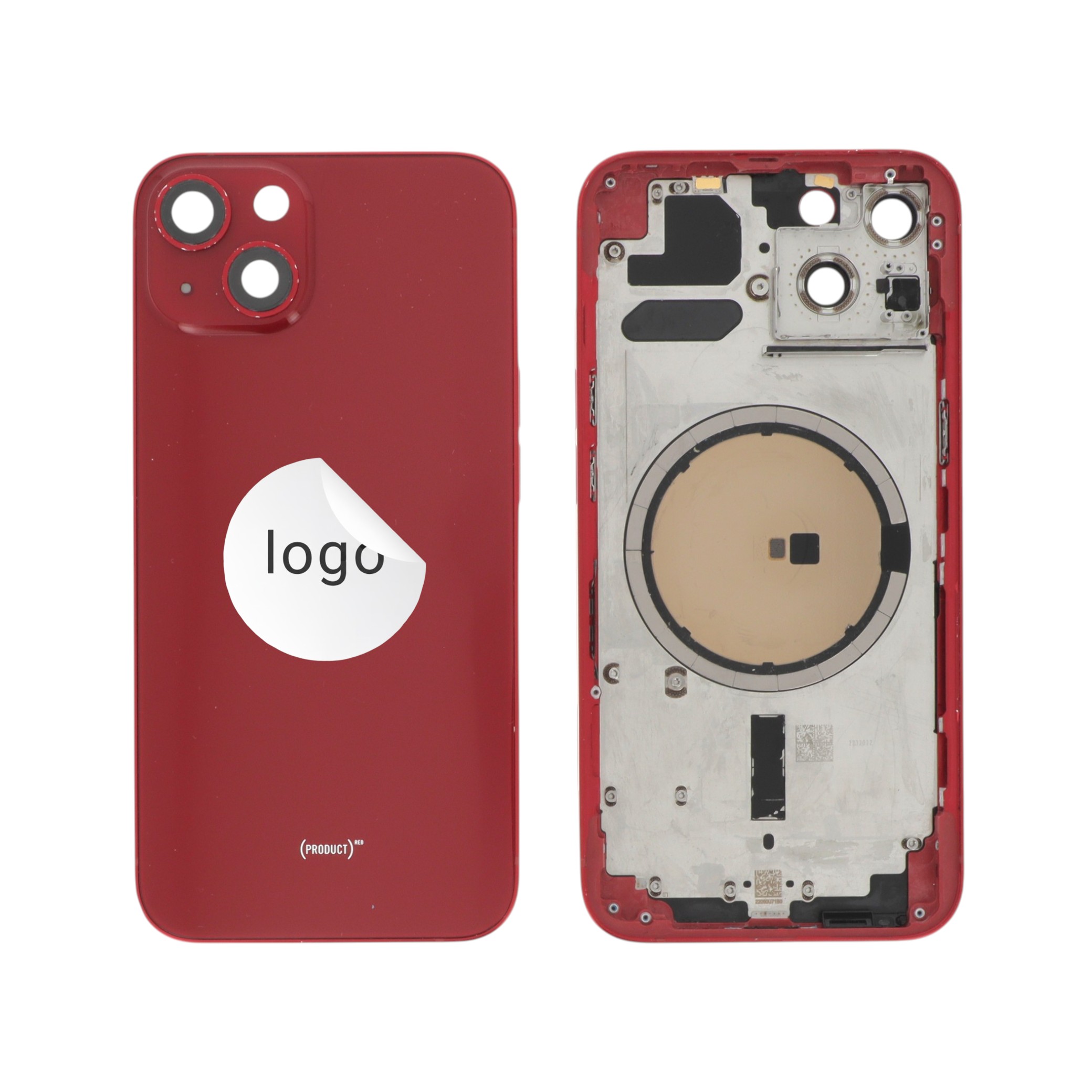 Châssis Complet (Coque Arrière Pré-montée) Rouge iPhone 13 (Pulled B)
