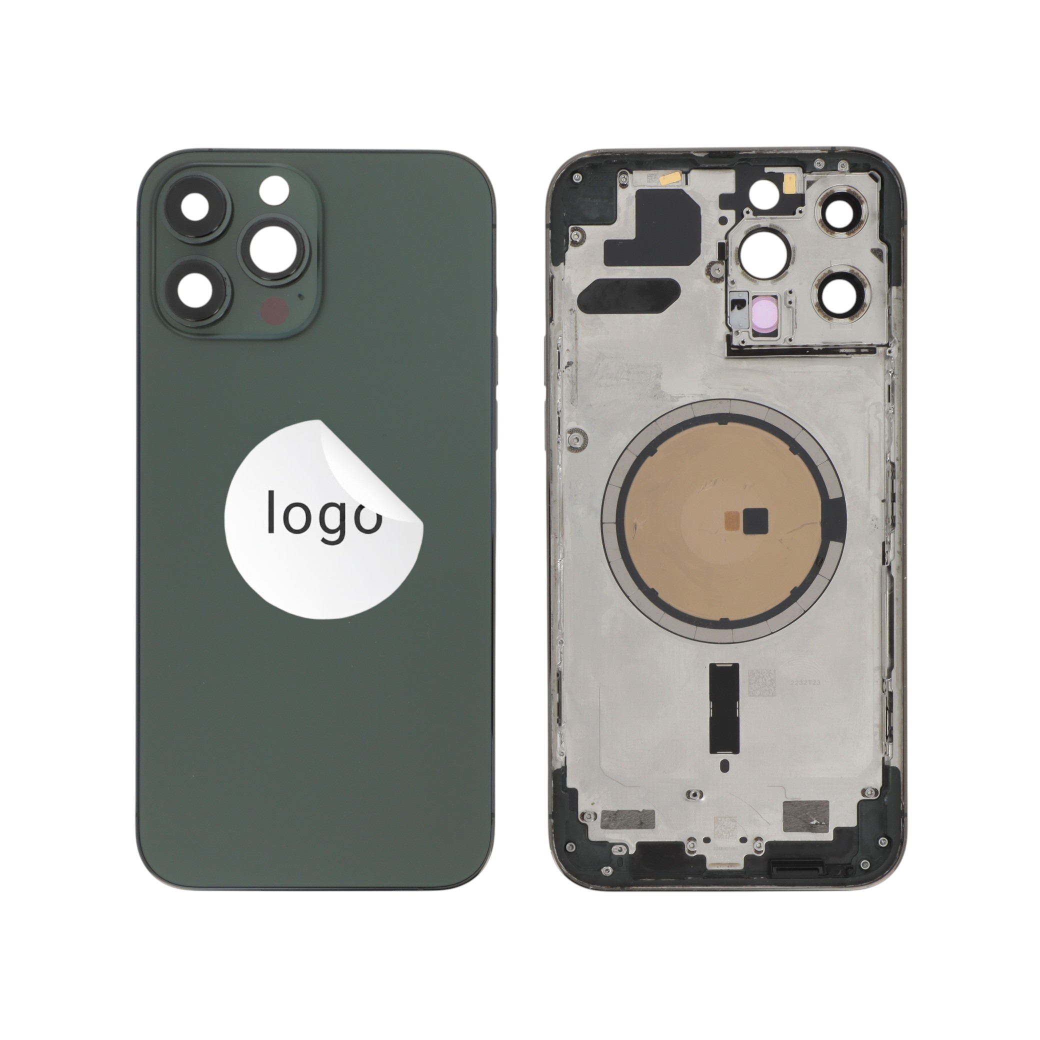 Châssis Complet (Coque Arrière Pré-montée) Vert Alpin iPhone 13 Pro Max (Pulled A)