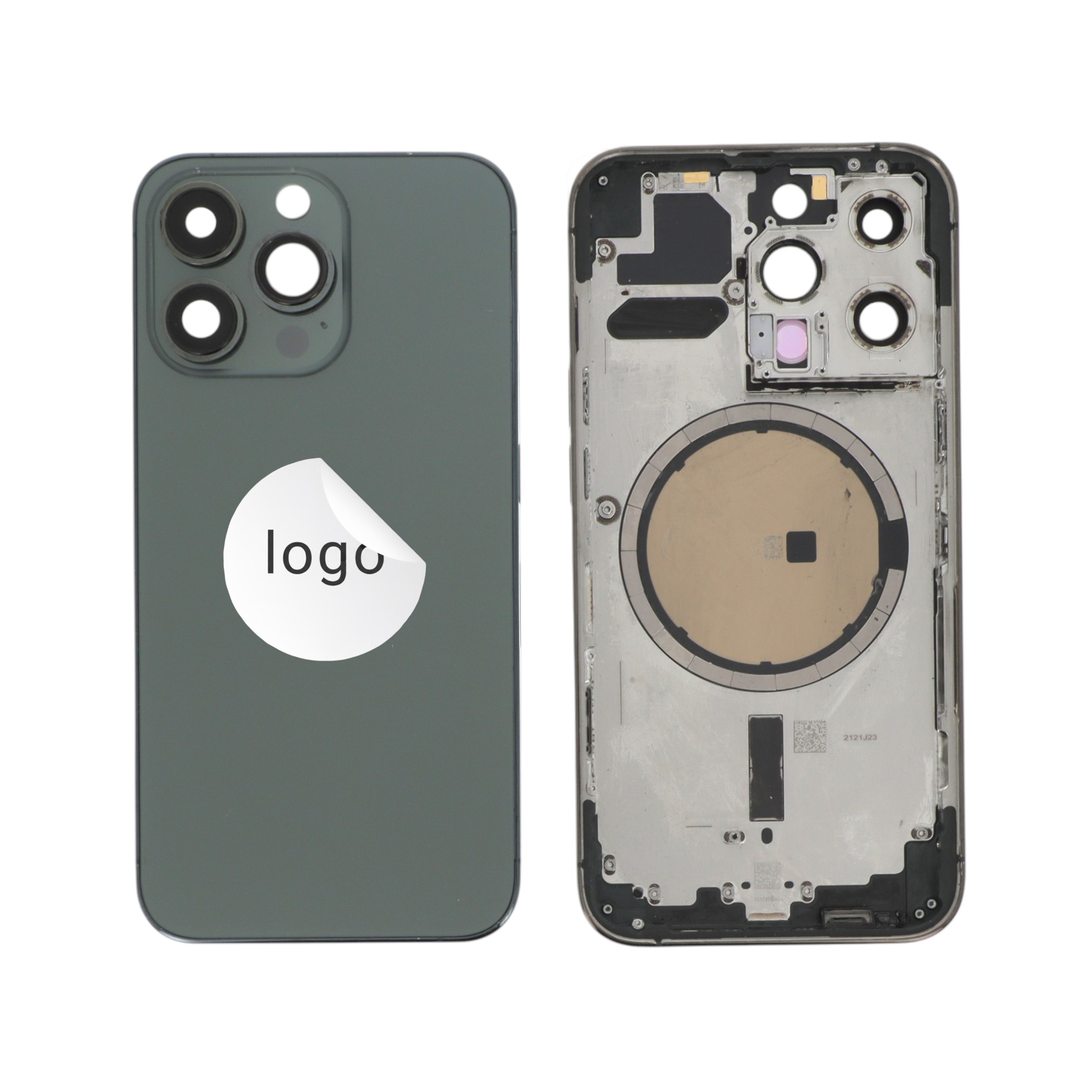 Châssis Complet (Coque Arrière Pré-montée) Vert Alpin iPhone 13 Pro (Pulled A)
