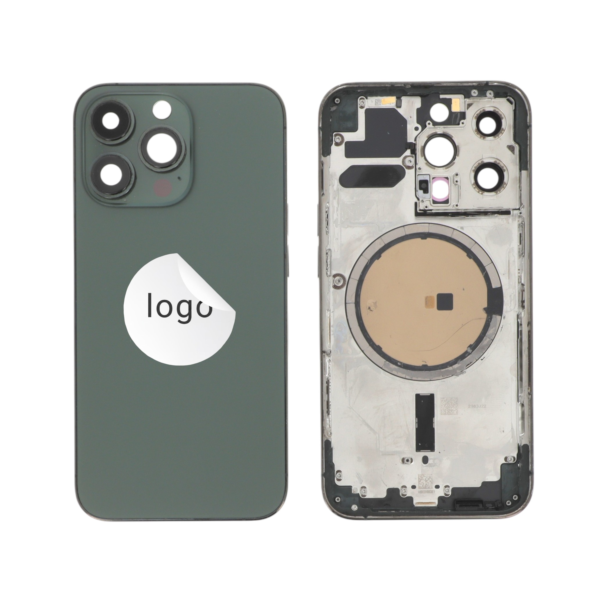 Châssis Complet (Coque Arrière Pré-montée) Vert Alpin iPhone 13 Pro (Pulled B)