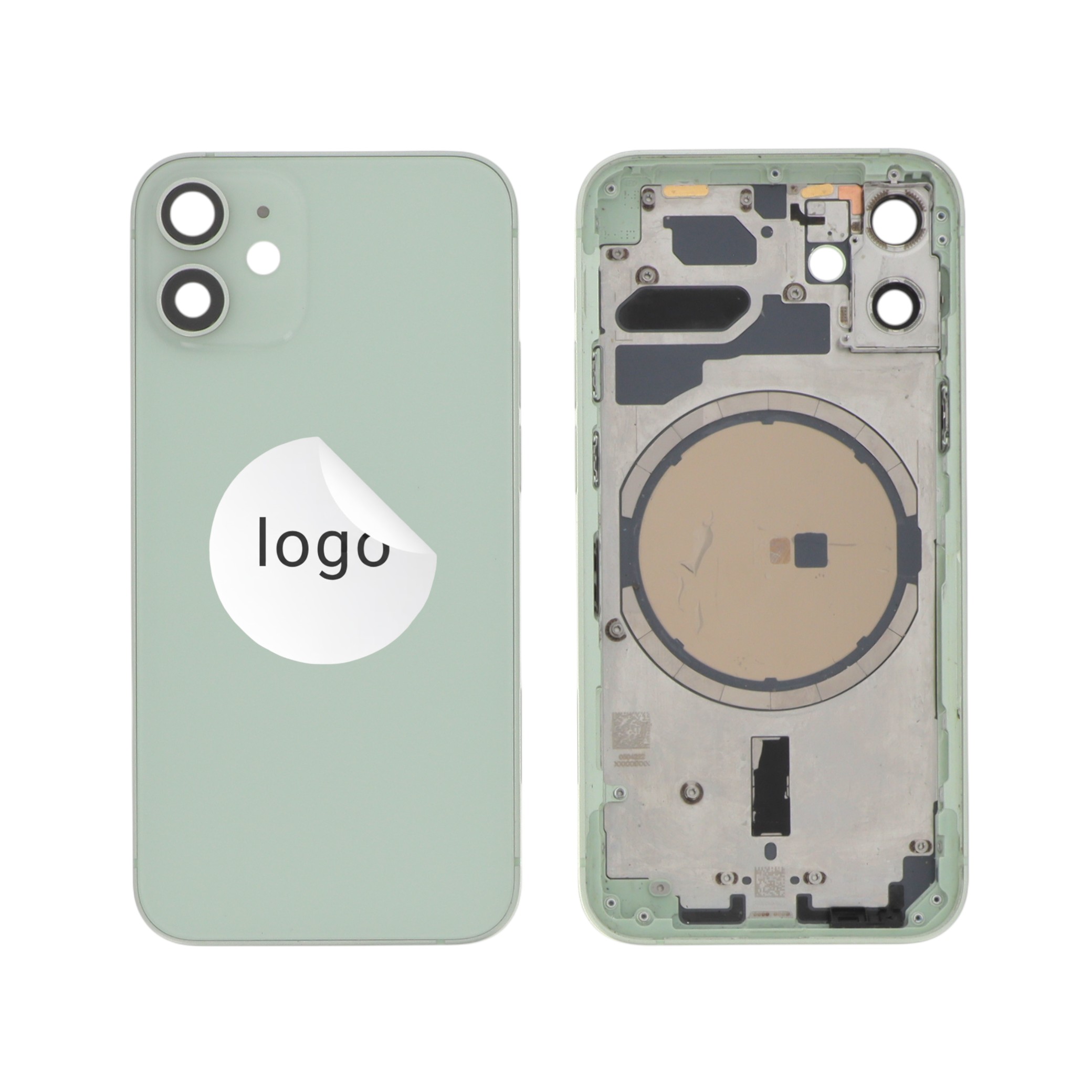 Châssis Complet (Coque Arrière Pré-montée) Vert iPhone 12 Mini (Pulled A)