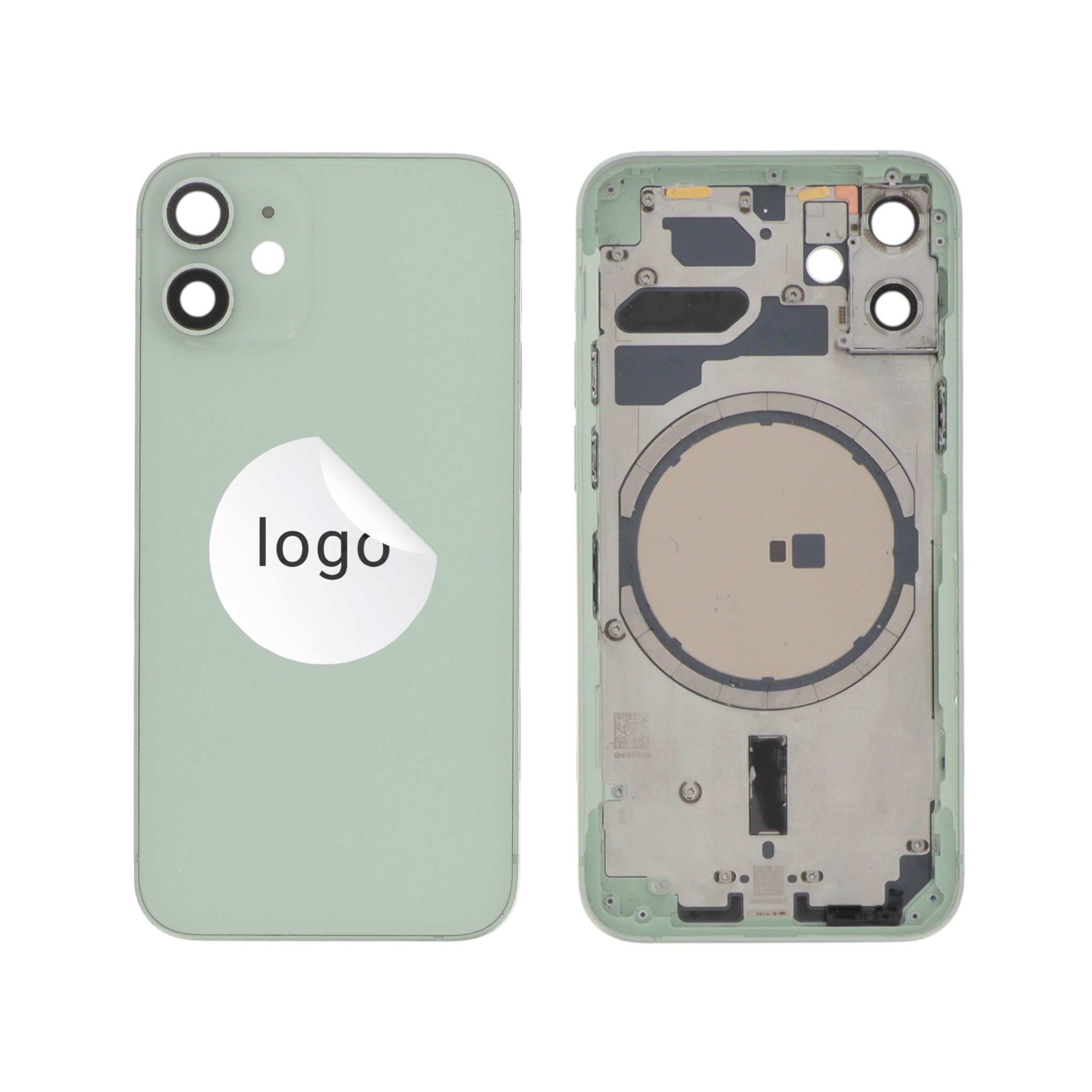 Châssis Complet (Coque Arrière Pré-montée) Vert iPhone 12 Mini (Pulled B)