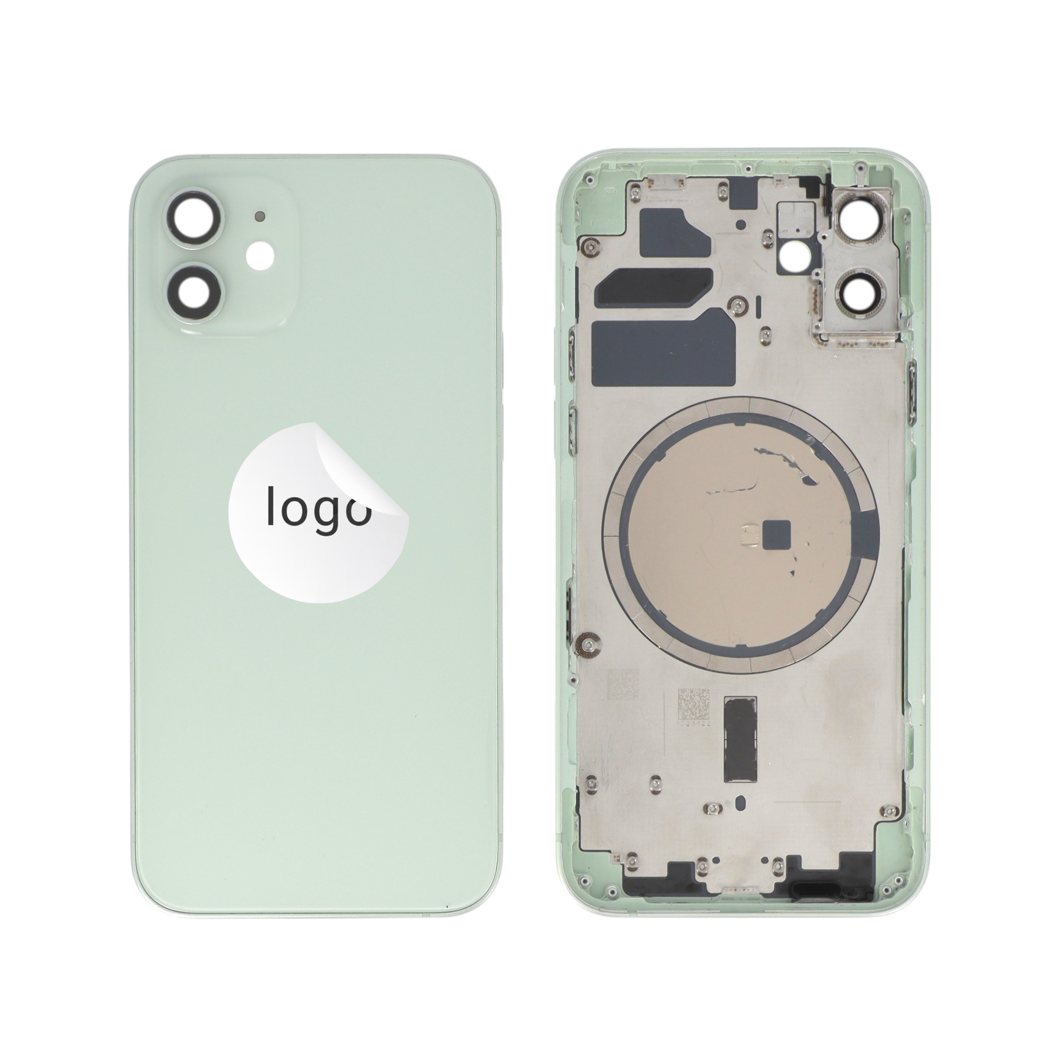 Châssis Complet (Coque Arrière Pré-montée) Vert iPhone 12 (Pulled A)