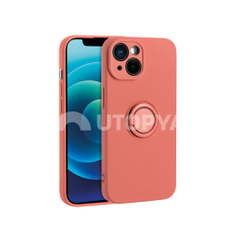 Coque Finger Grip iPhone 16 (Rouge Aubépine)