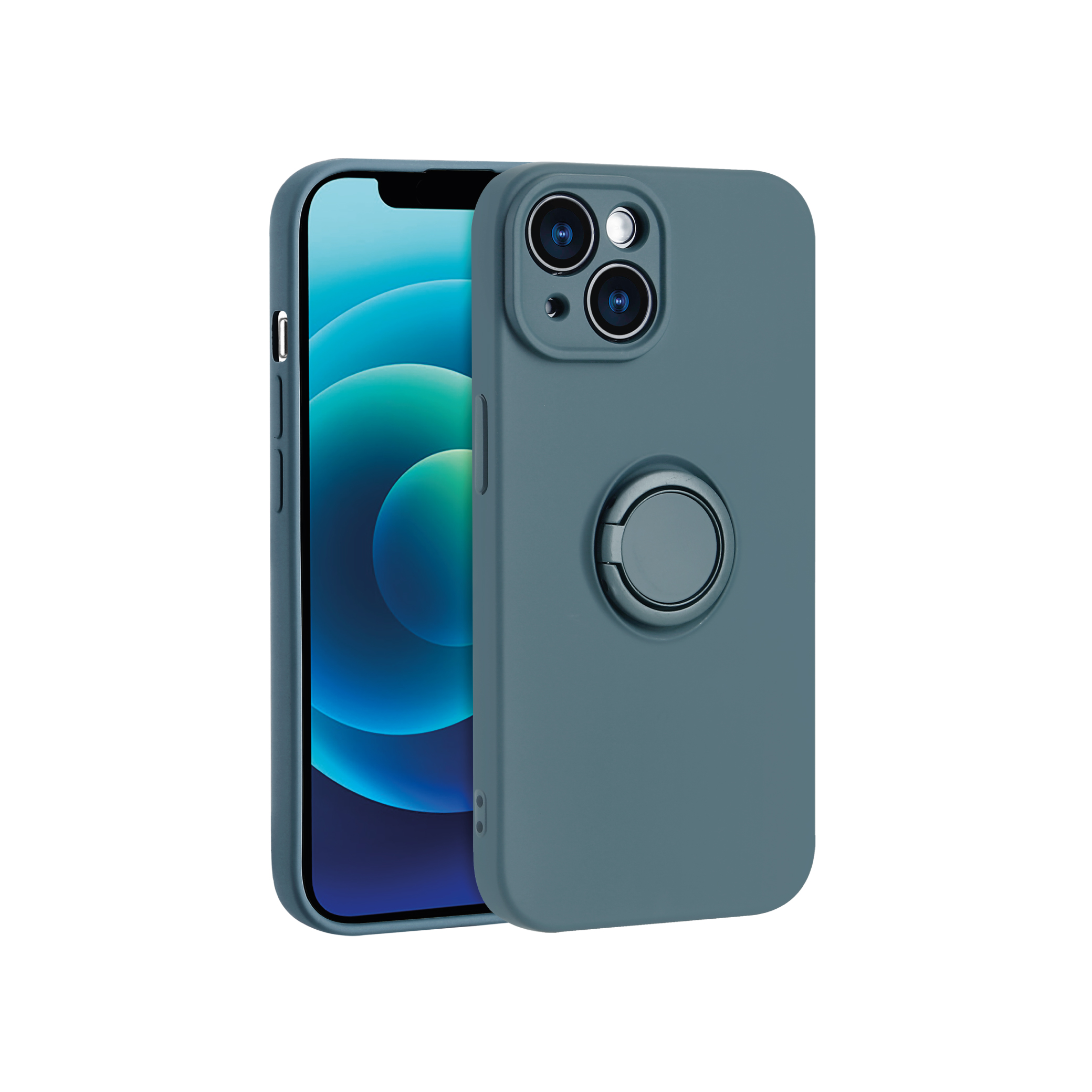 Coque Finger Grip iPhone 16e (Bleu)