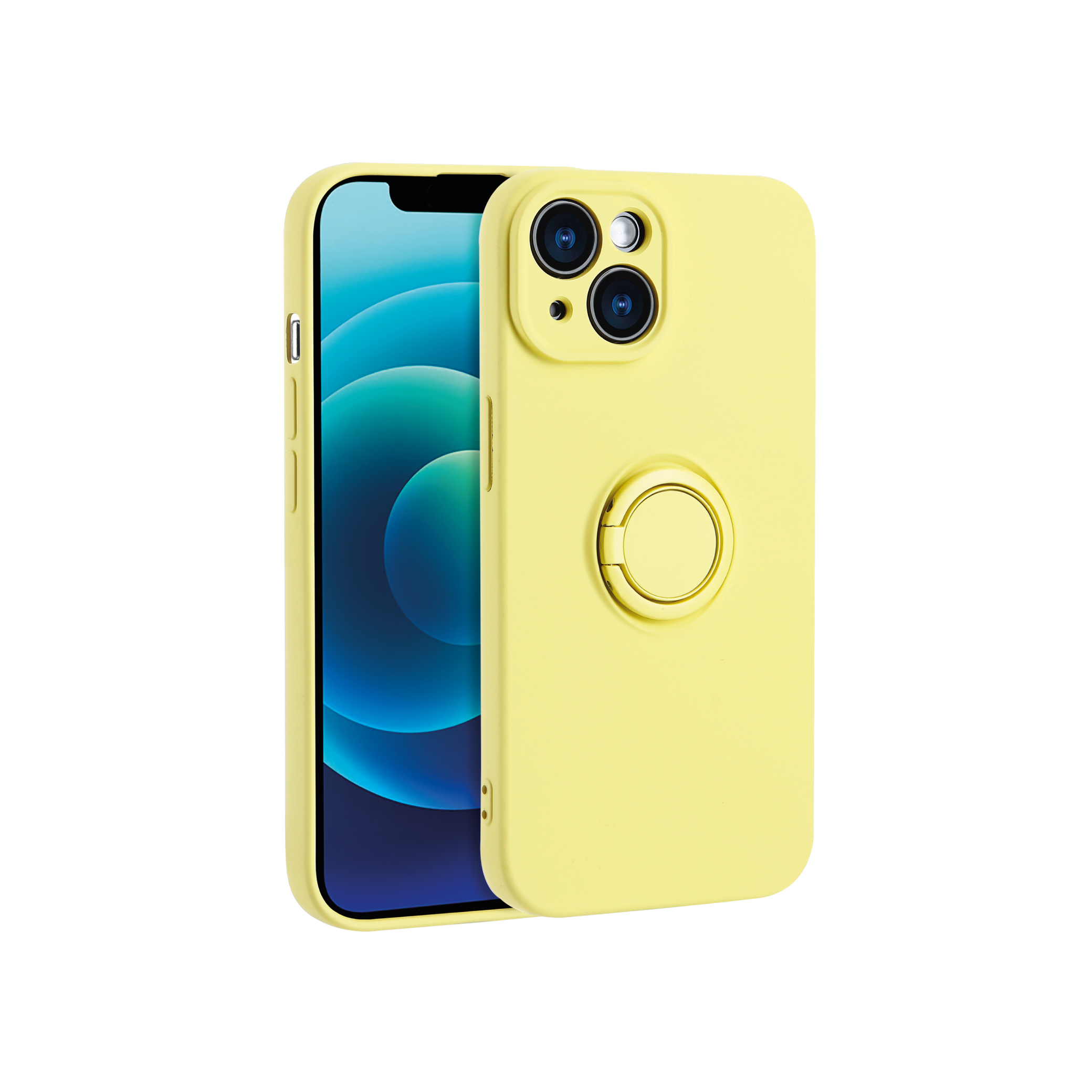 Coque Finger Grip iPhone 16e (Jaune)