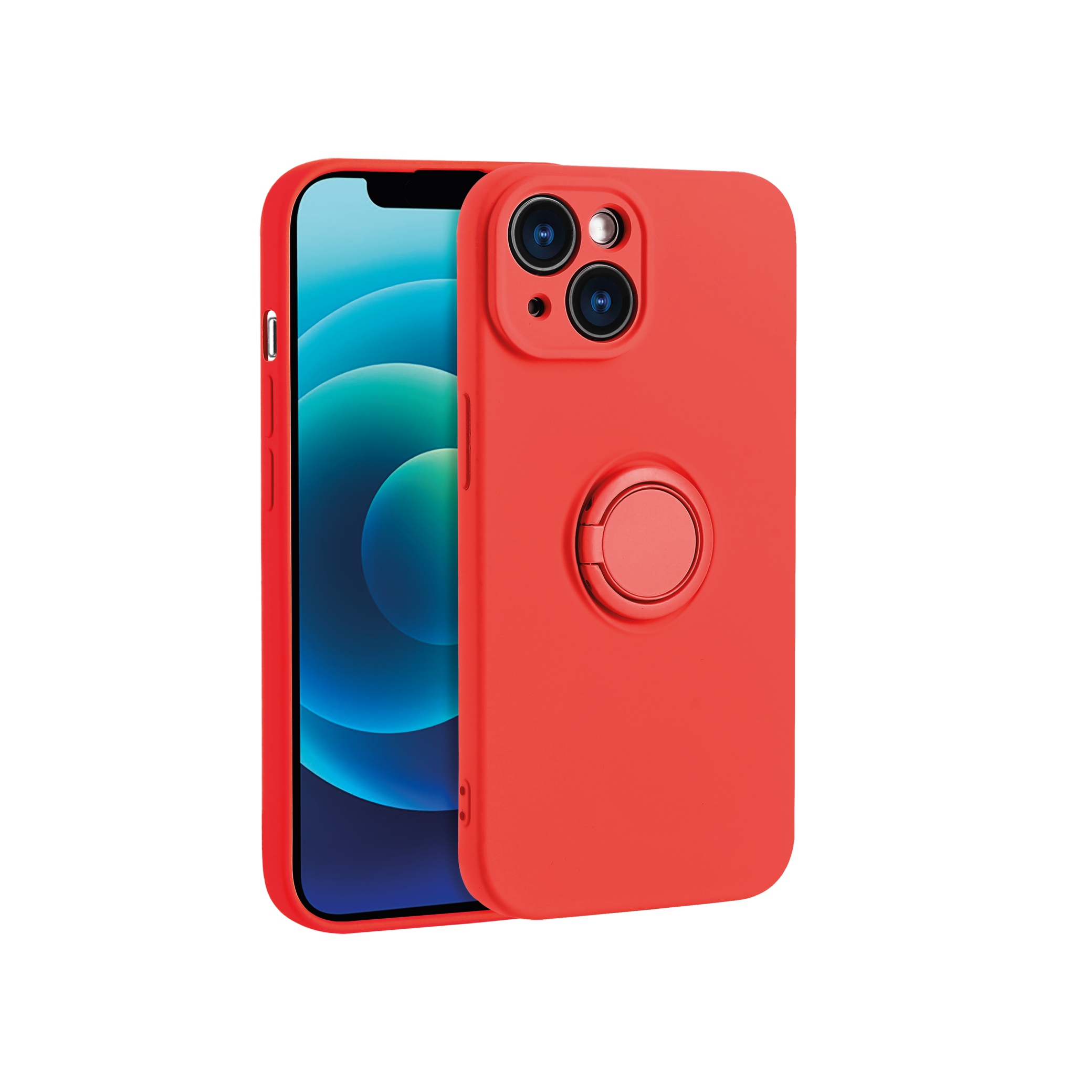 Coque Finger Grip iPhone 16e (Rouge)