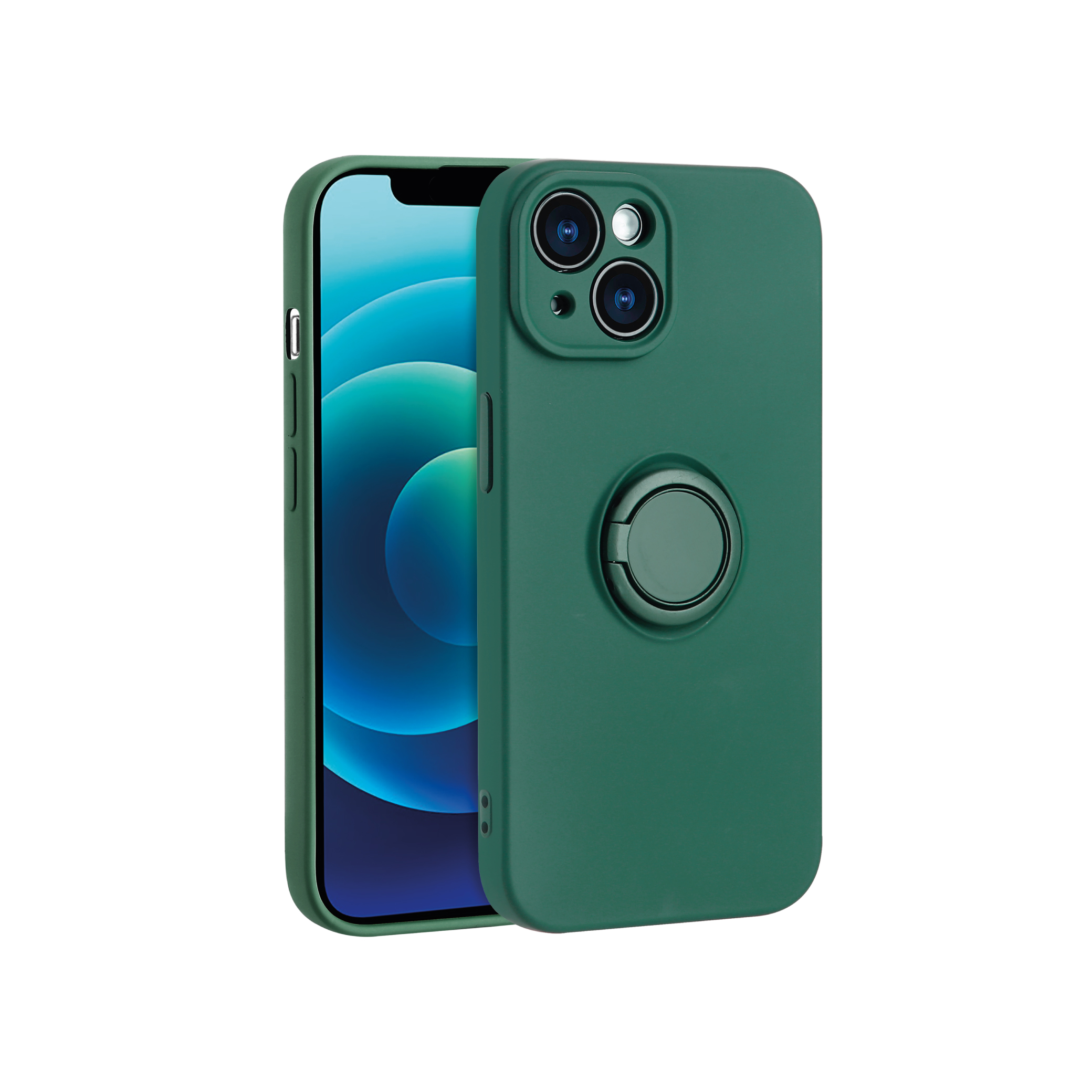 Coque Finger Grip iPhone 16e (Vert Militaire)