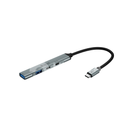 DEVIA Lite1 Hub USB-C 4 en 1 (Gris Foncé)