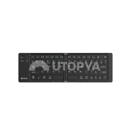DEVIA Pro1 Clavier Bluetooth Pliable avec Pavé tactile QWERTY (Noir)