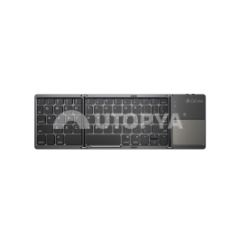 DEVIA Ultra1 Clavier Bluetooth Pliable avec Pavé tactile QWERTY (Gris)