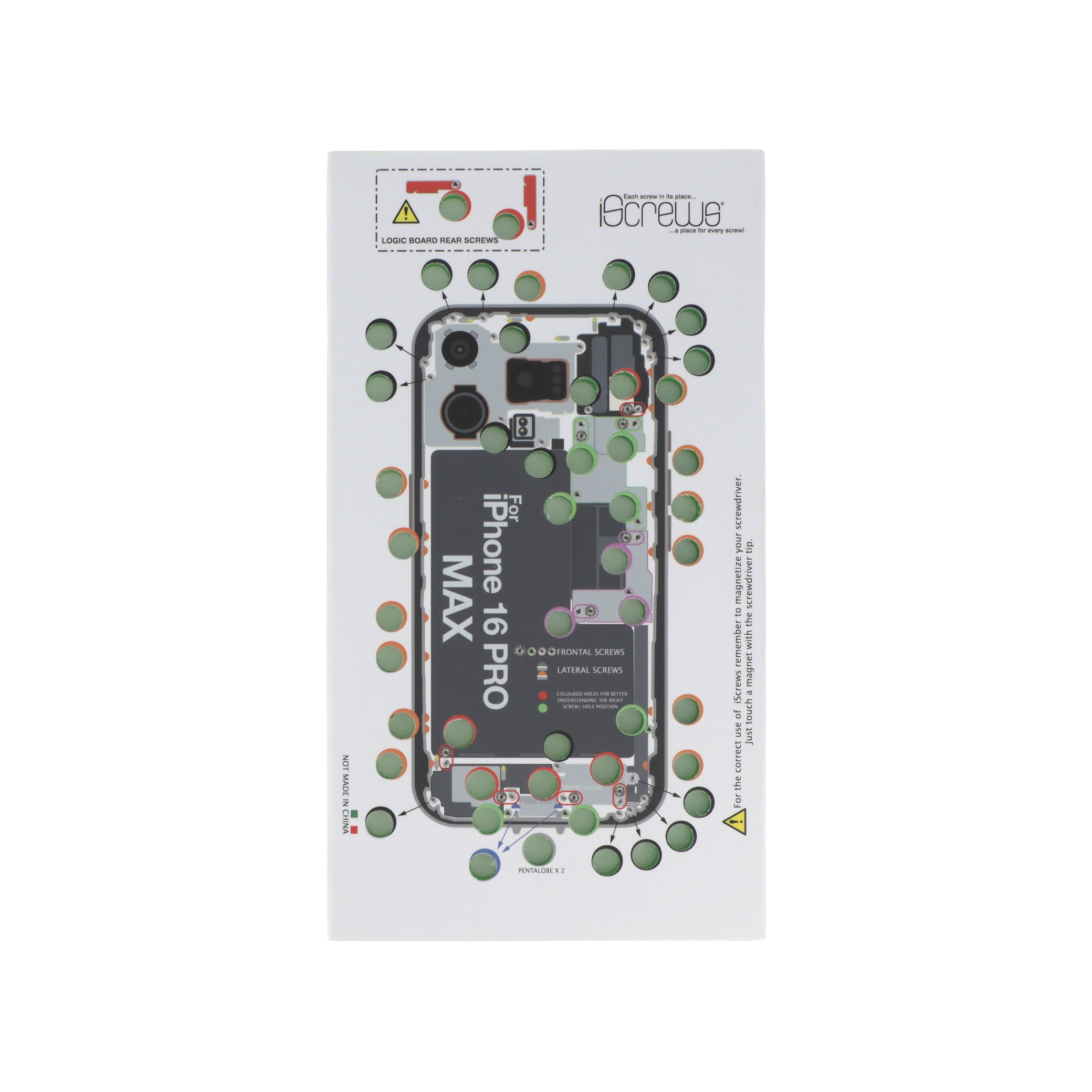 DOTTORPOD X iScrews pour iPhone 16 Pro Max