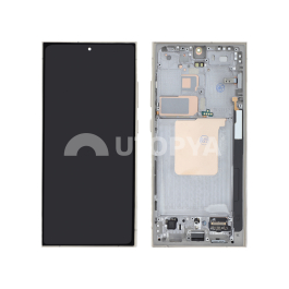 Ecran Complet Ambre Titane Galaxy S24 Ultra (S928B) (Avec châssis)