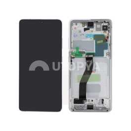 Ecran Complet Argent Galaxy S21 Ultra 5G (G998B) (Sans Cam Avt)