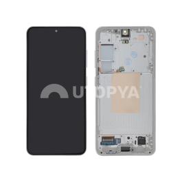 Ecran Complet Argent Galaxy S24 (S921B) (Avec châssis)