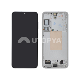 Ecran Complet Argent Galaxy S24+ (S926B) (Avec châssis)