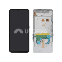 Ecran Complet Argent OLED Galaxy A80 (A805F) (Avec châssis)