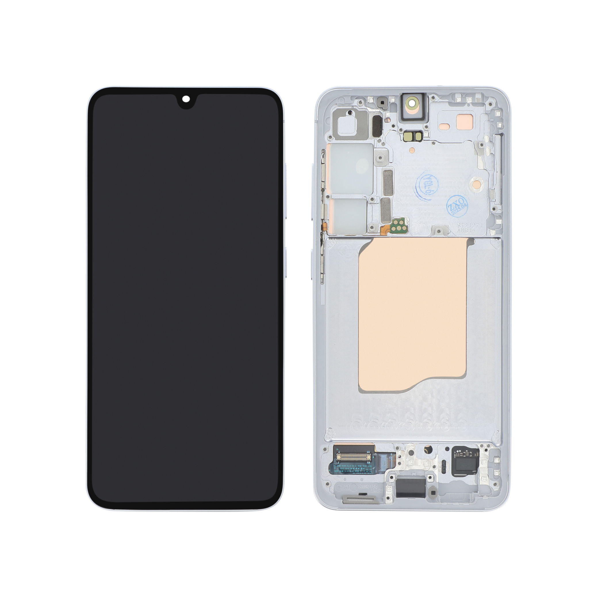 Ecran Complet Argent Sombre Galaxy S25 (S931B) (Avec Châssis) (Relife)