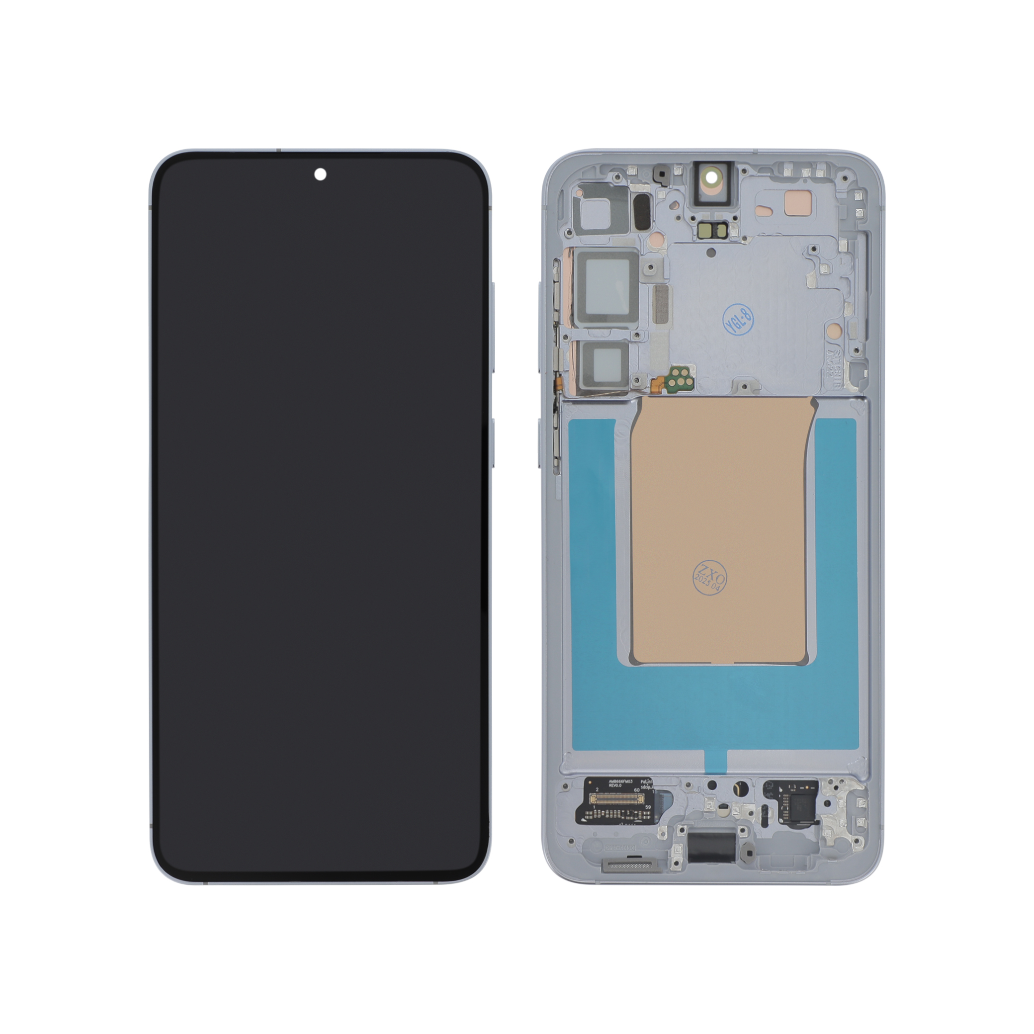 Ecran Complet Argent Sombre Galaxy S25+ (S936B) (Avec Châssis) (Relife)