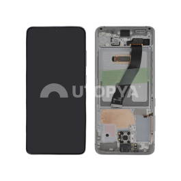 Ecran Complet Blanc Galaxy S20 (G980F/G980B) (Sans Cam)