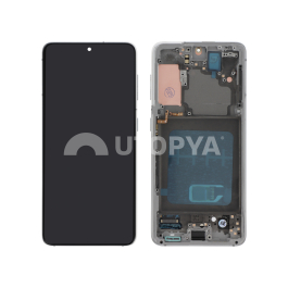 Ecran Complet Blanc Galaxy S21 5G (G991B) (Avec châssis)