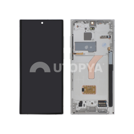 Ecran Complet Blanc Galaxy S22 Ultra (Avec châssis) (ReLife)