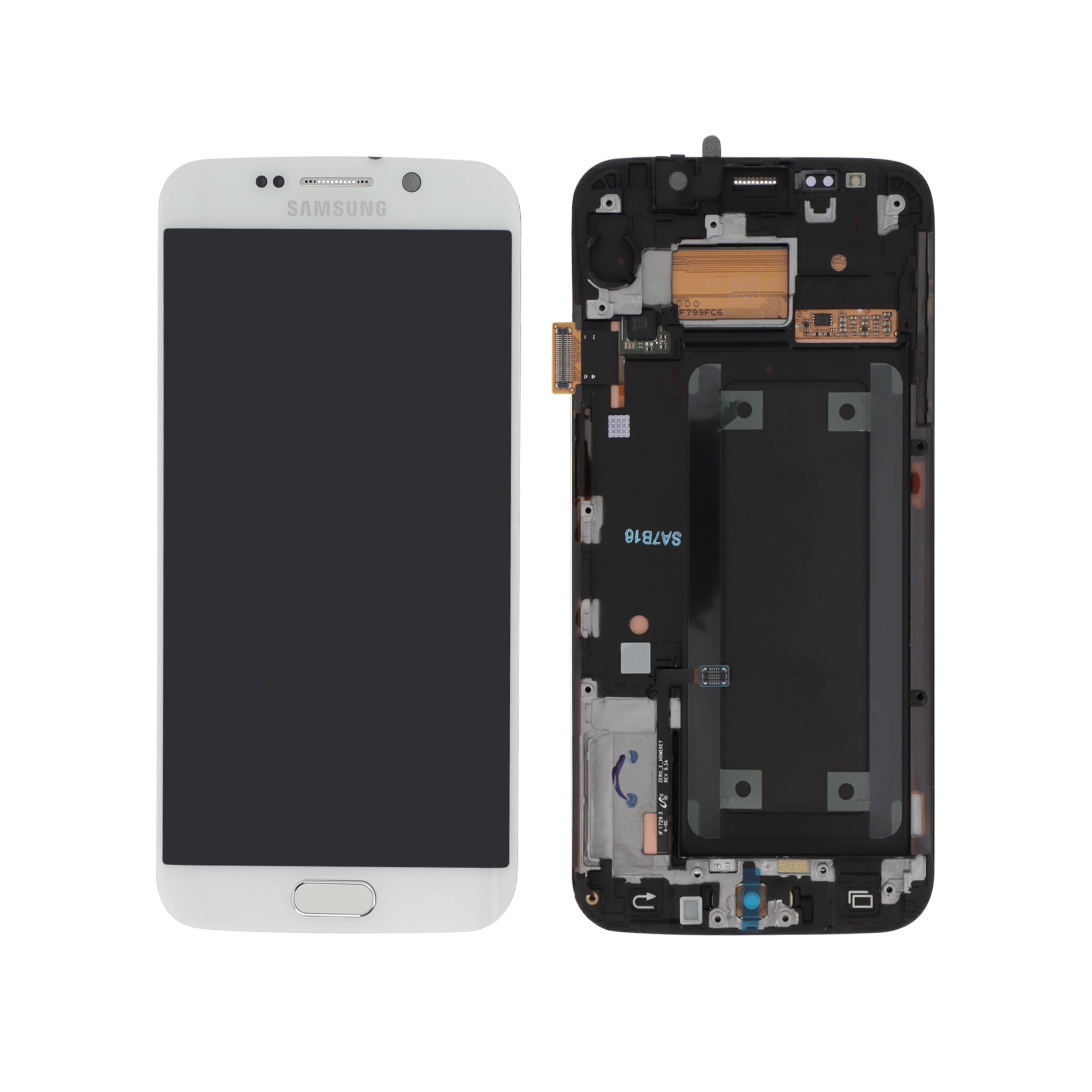 Ecran Complet Blanc Galaxy S6 Edge Blanc (G925F)