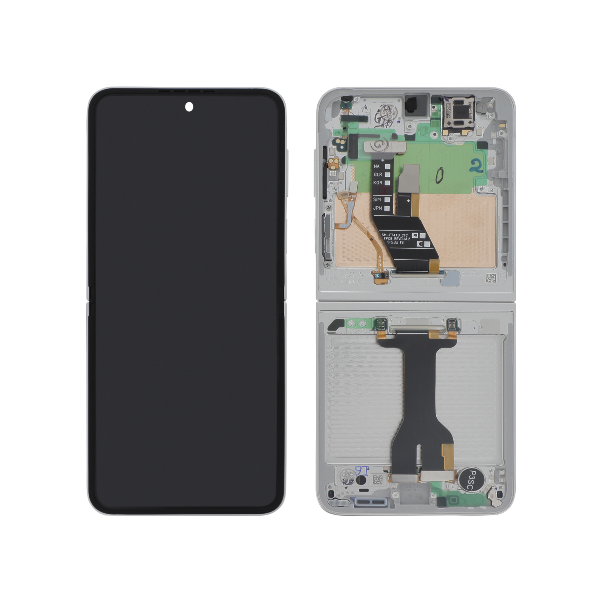 Ecran Complet Blanc Galaxy Z Flip7 FE (F761B)