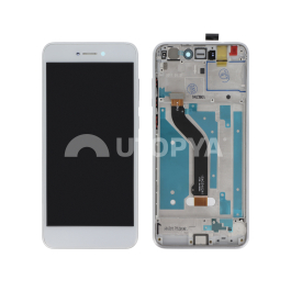 Ecran Complet Blanc Huawei P8 Lite 2017/Honor 8 Lite (Avec Châssis)