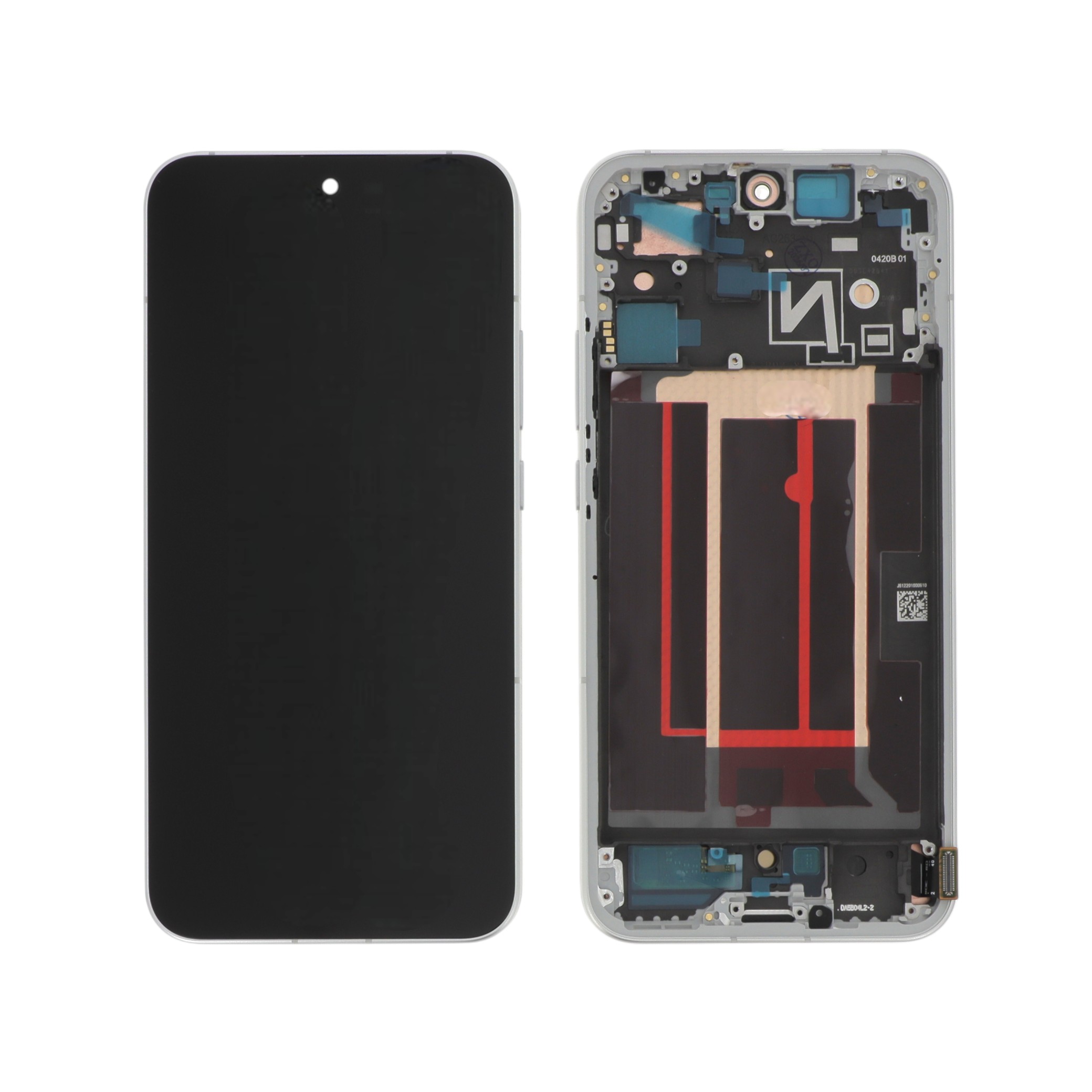 Ecran Complet Blanc Opale Oppo Reno14 5G (Avec Châssis) (ReLife)