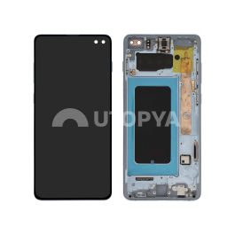 Ecran Complet Bleu Galaxy S10+ (G975F) (Avec châssis)