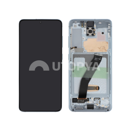 Ecran Complet Bleu Galaxy S20 (G980F/G981B) (Sans Cam)