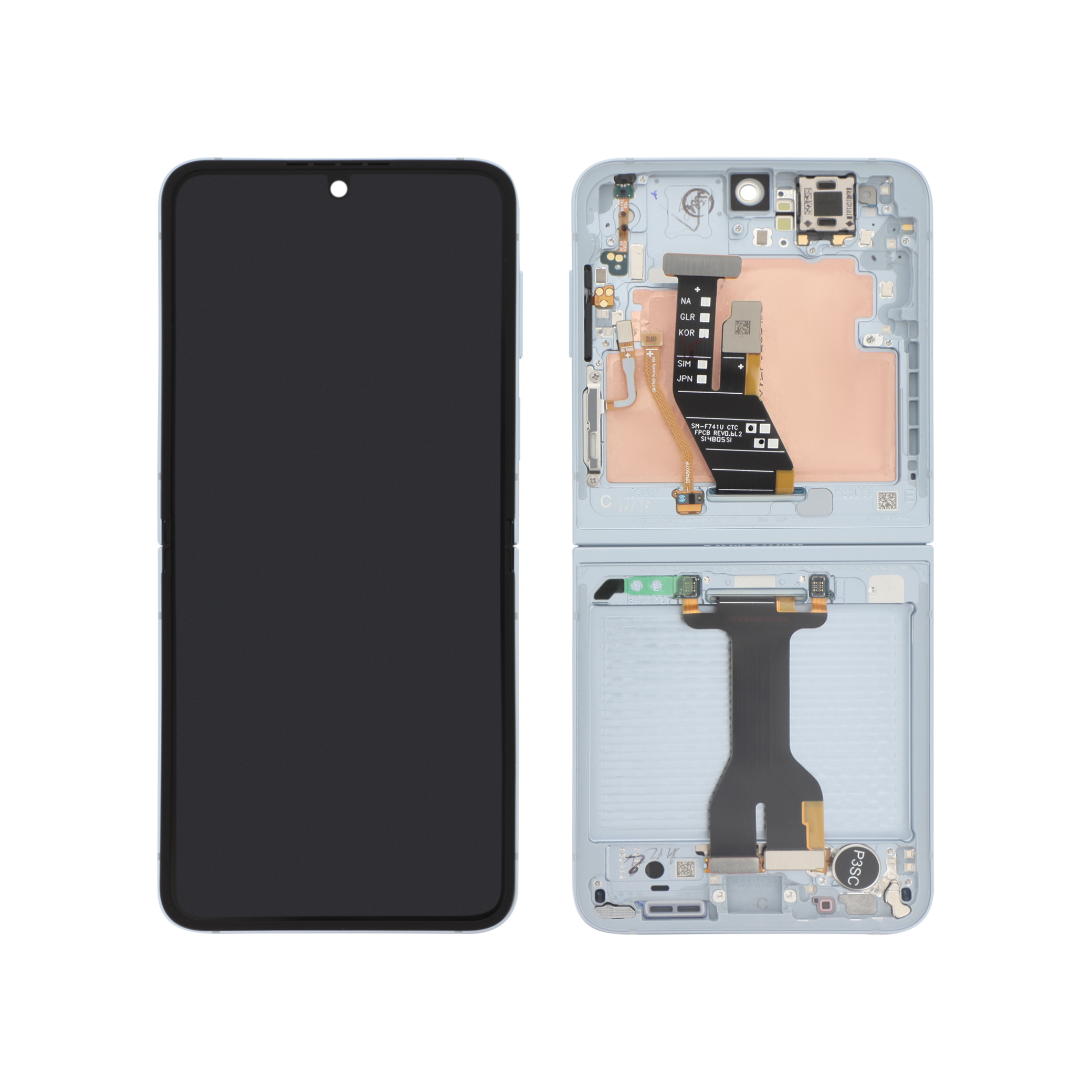 Ecran Complet Bleu Galaxy Z Flip6 (F741B)
