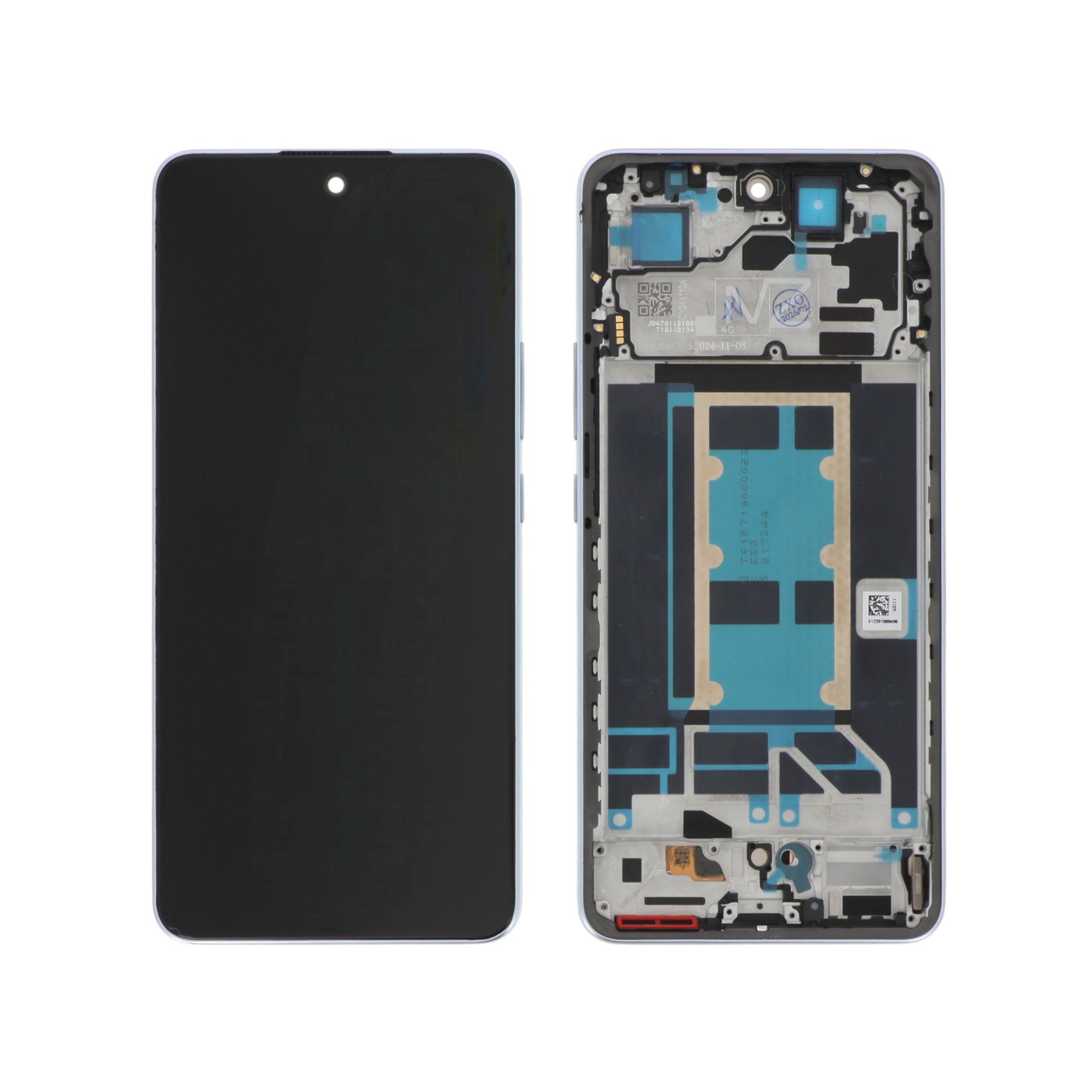Ecran Complet Bleu Saphir Reno13 FS 5G/Reno 13 F 5G (Avec Châssis) (ReLife)