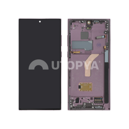 Ecran Complet Bordeaux Galaxy S22 Ultra (Avec châssis) (ReLife)
