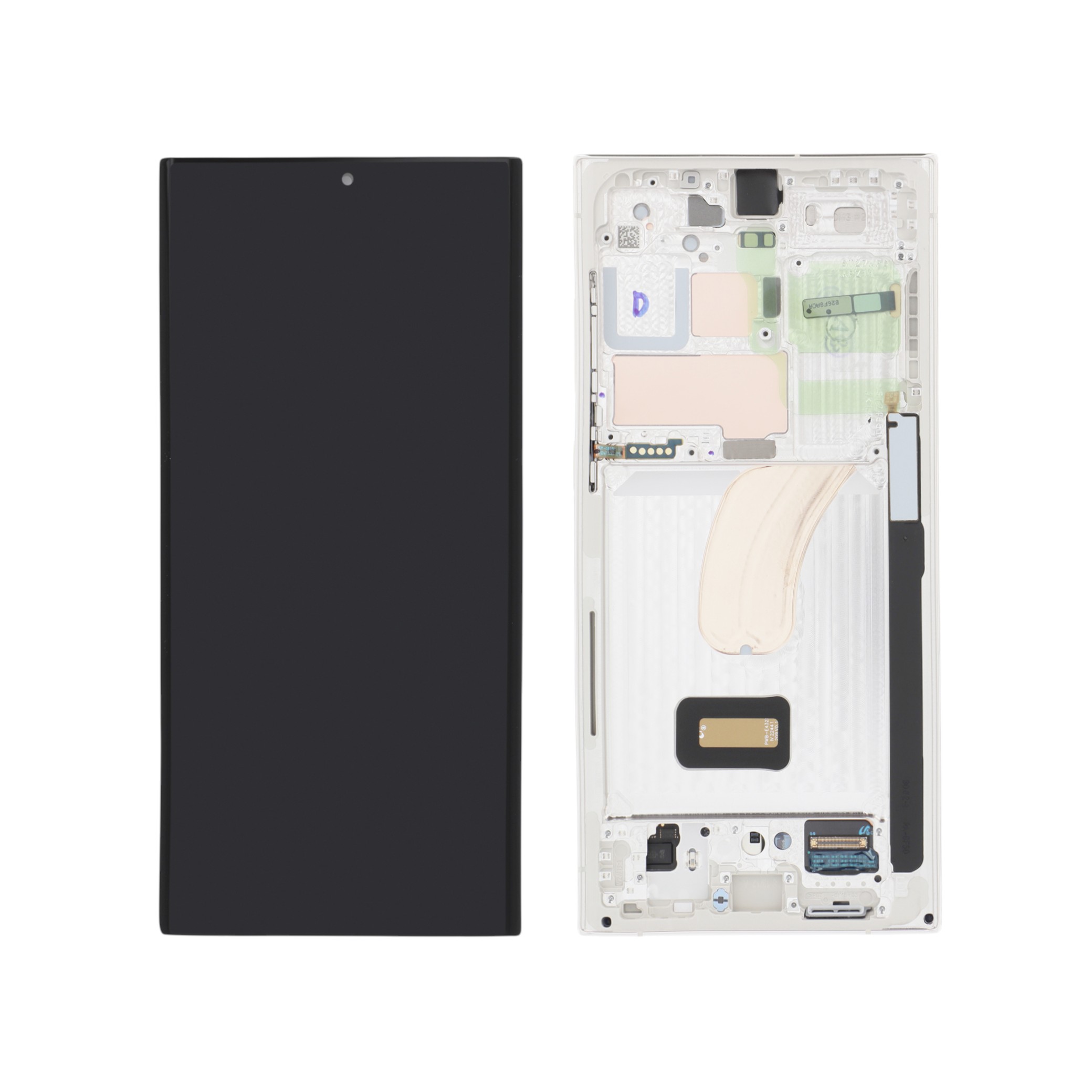 Ecran Complet Crème Galaxy S23 Ultra (S918) (PA)