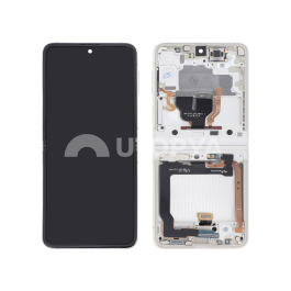 Ecran Complet Crème Galaxy Z Flip3 5G (F711B) (Sans Cam Avt)