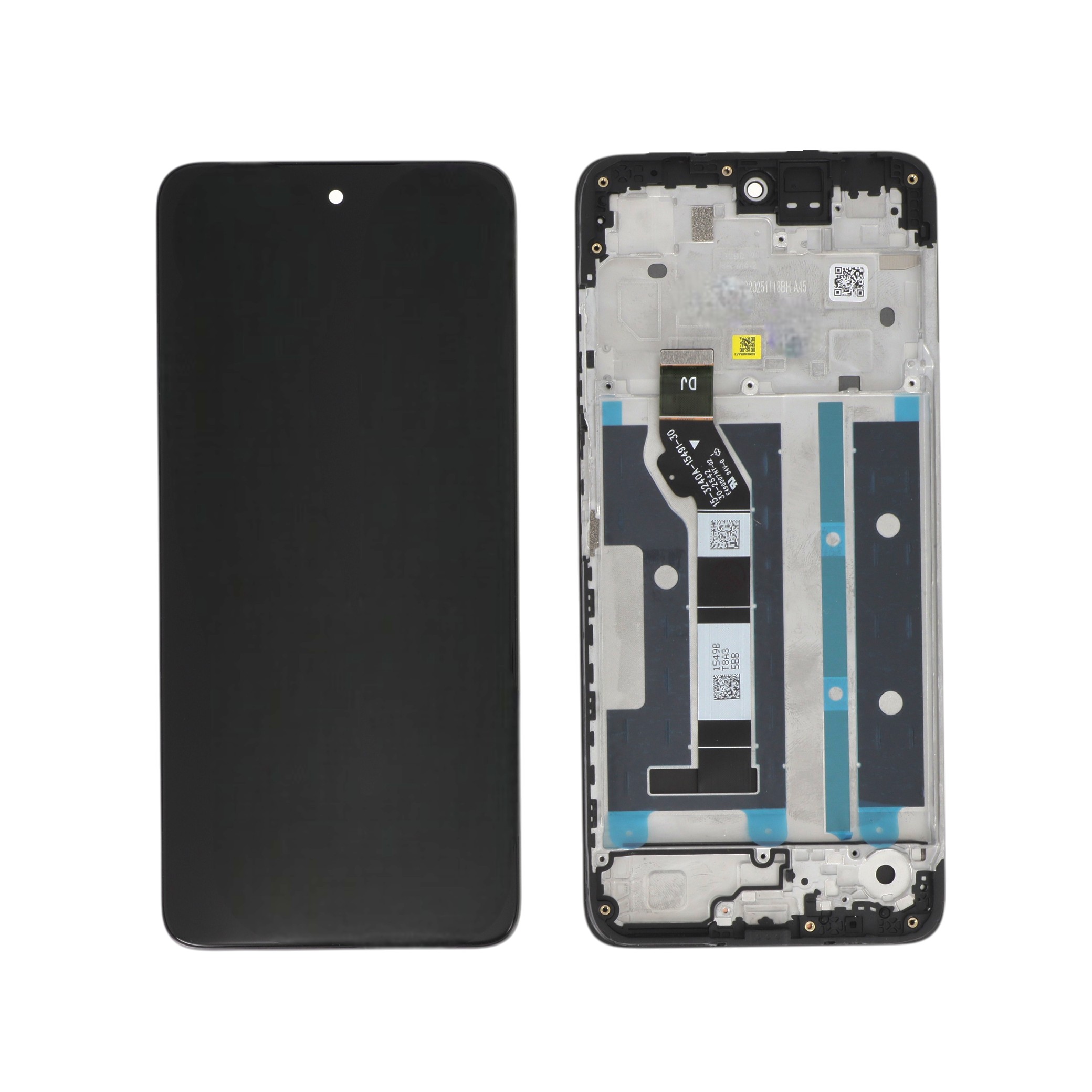 Ecran Complet Evening Blue Moto G17/G17 Power (Avec Châssis) (ReLife)