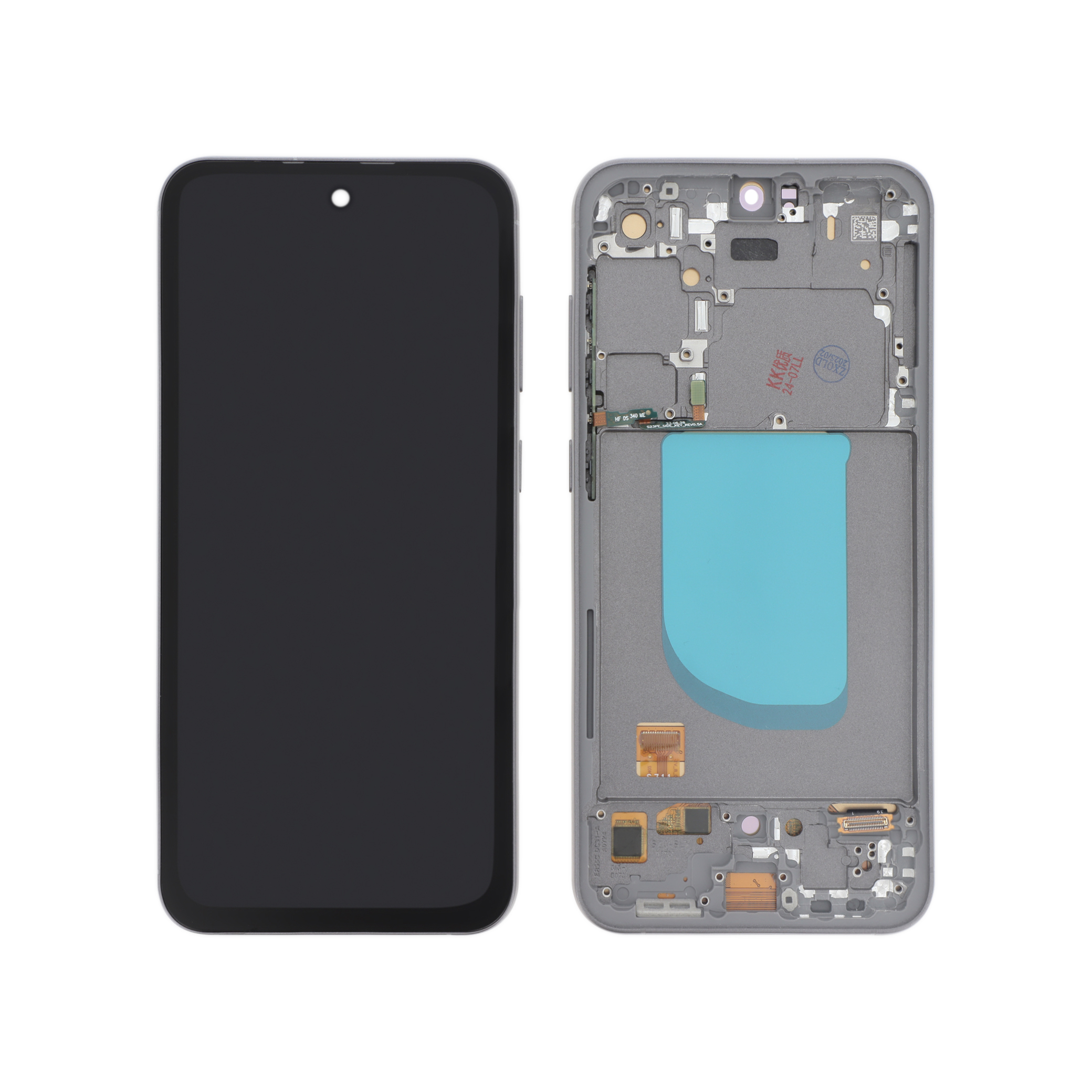 Ecran Complet Graphite OLED Galaxy S23 FE (S711B) (Avec châssis)