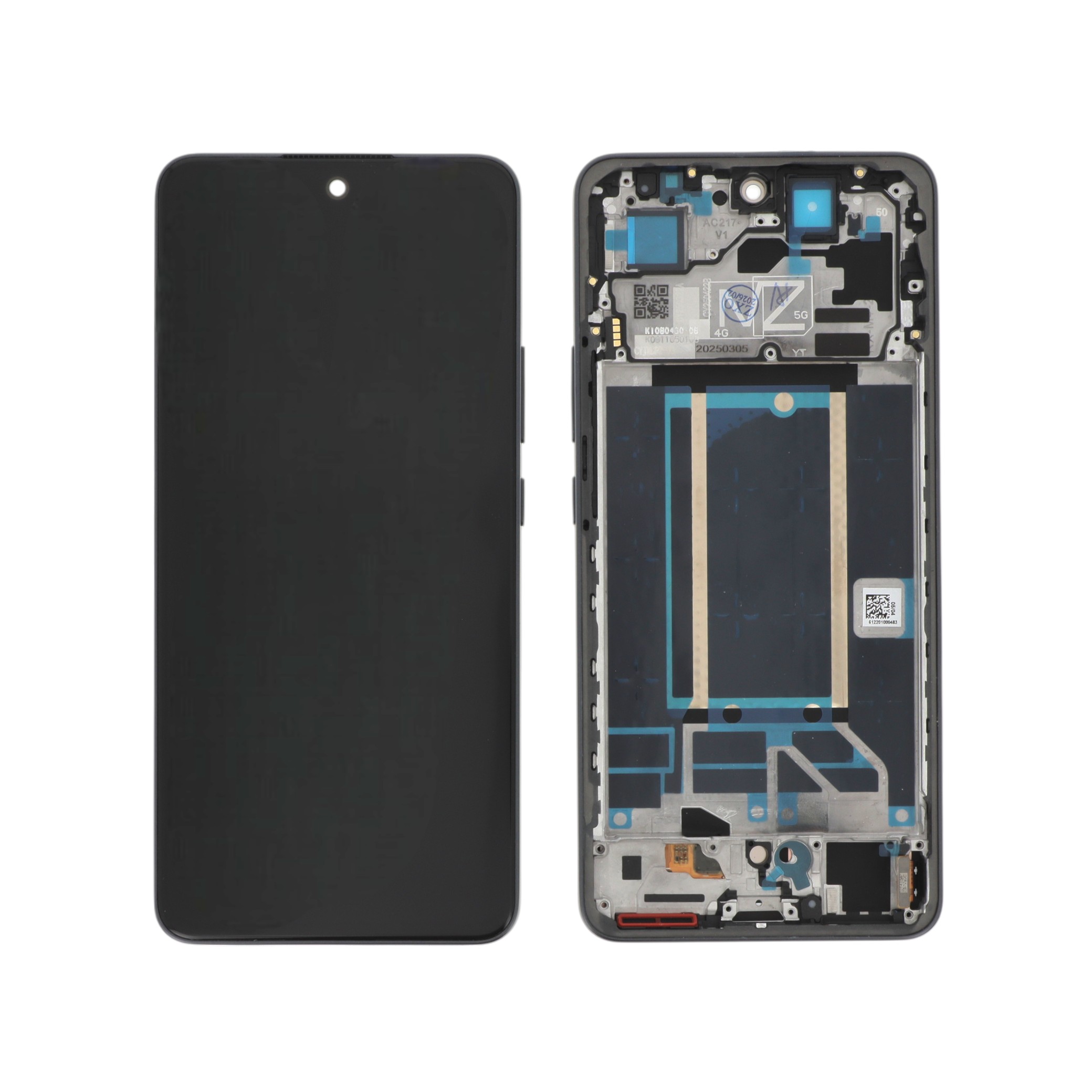Ecran Complet Graphite Oppo Reno13 FS 5G/Reno 13 F 5G (Avec Châssis) (ReLife)