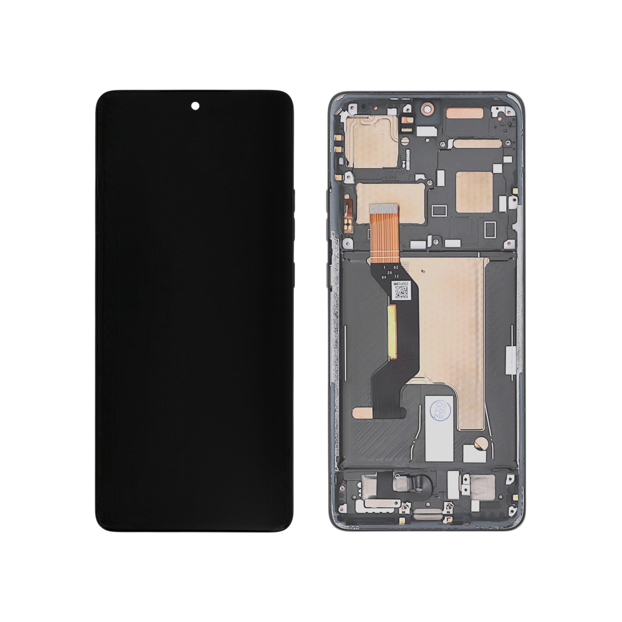 Ecran Complet Gris Forêt Motorola Edge 50 Ultra (Avec châssis)