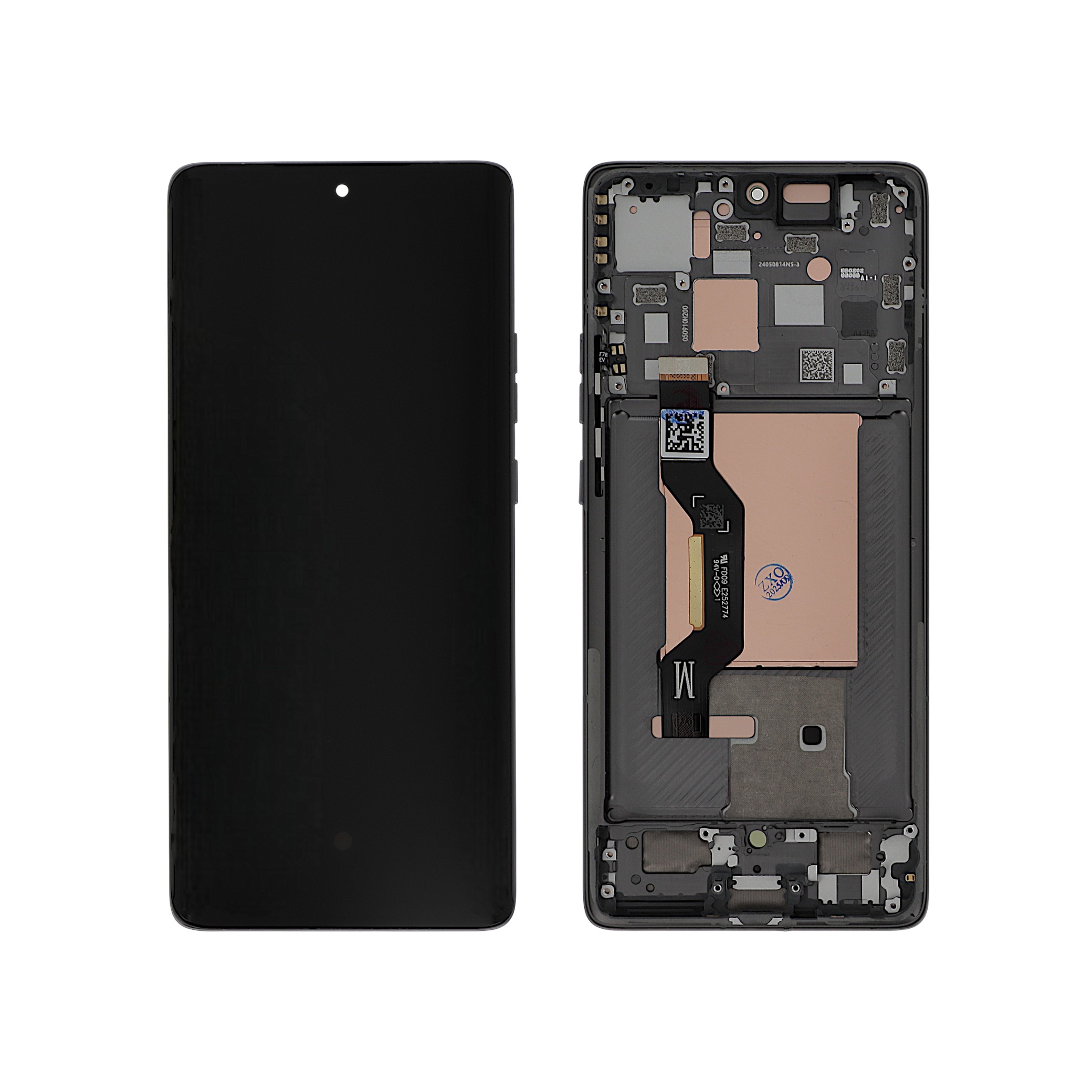 Ecran Complet Gris Motorola Edge 50 (Avec châssis) (ReLife)
